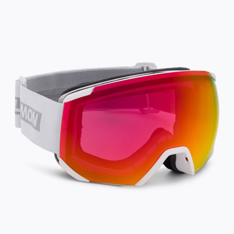 Маска лижна Salomon Radium white/sigma poppy red L47005300