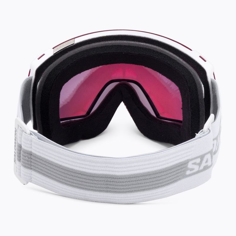 Маска лижна Salomon Radium white/sigma poppy red L47005300 3