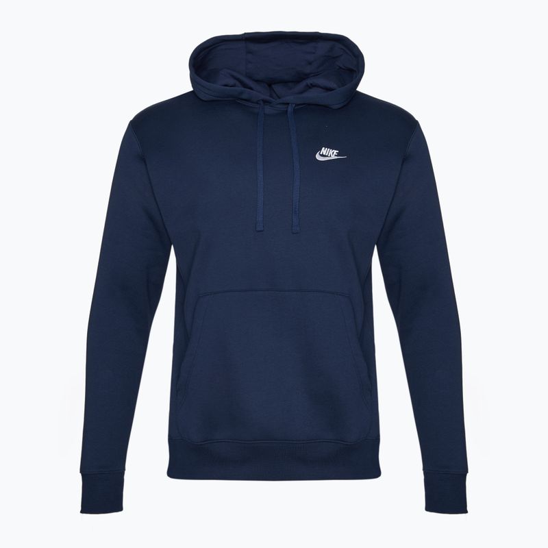 Чоловіча флісова толстовка Nike Sportswear Club midnight navy / midnight navy / white