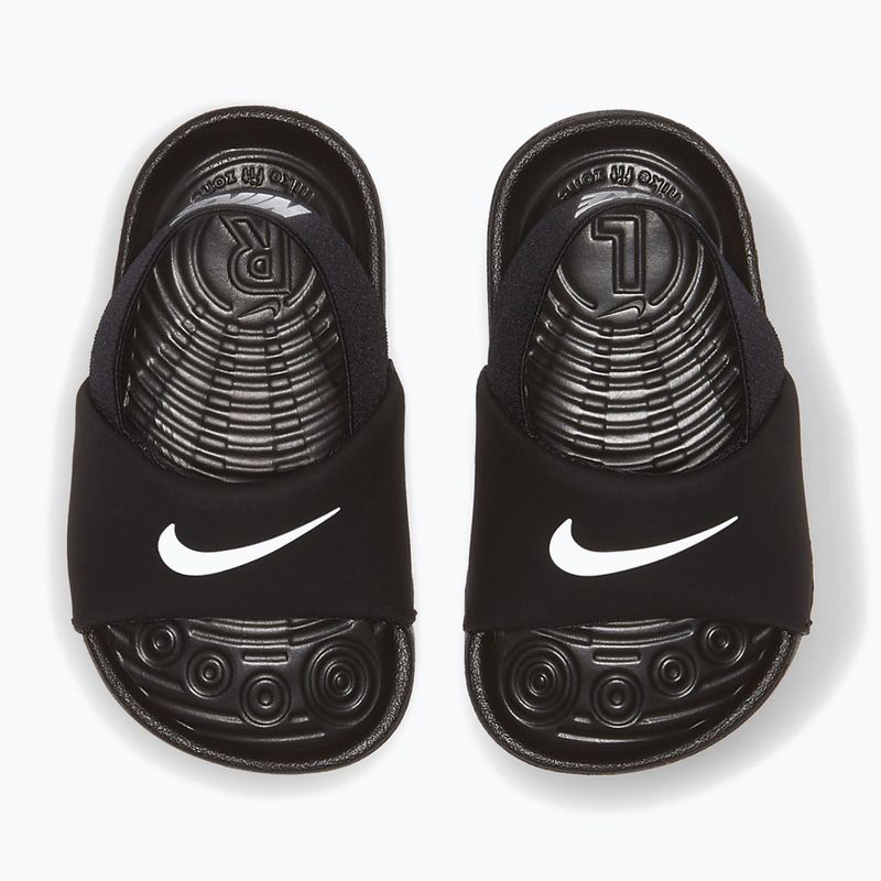 Шльопанці дитячі Nike Coffee black/white/white/white 4