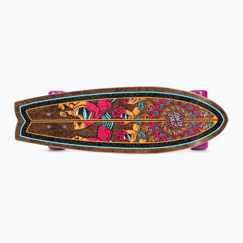 Скейтборд круїзер Santa Cruz Cruzer Mandala Hand Shark 8.8 коричневий 124573 4