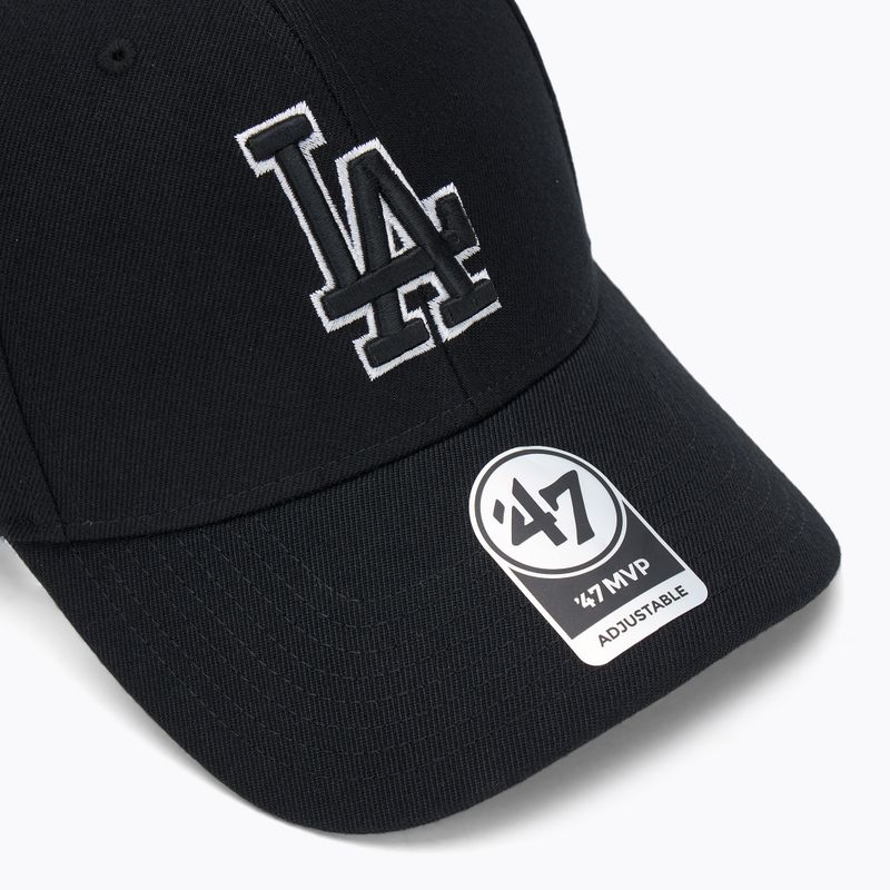 Кепка 47 Brand MLB Los Angeles Dodgers MVP black 3