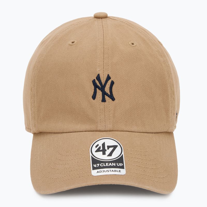 Кепка 47 Brand MLB New York Yankees Base Runner CLEAN UP khaki 2