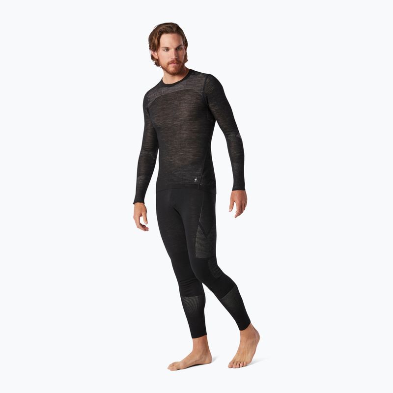 Чоловіча термоактивна кофта Smartwool Intraknit Merino 200 Crew black/white 5
