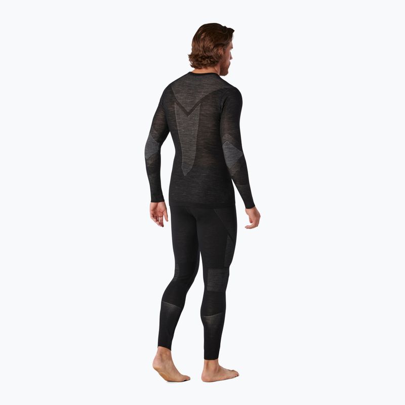 Чоловіча термоактивна кофта Smartwool Intraknit Merino 200 Crew black/white 6