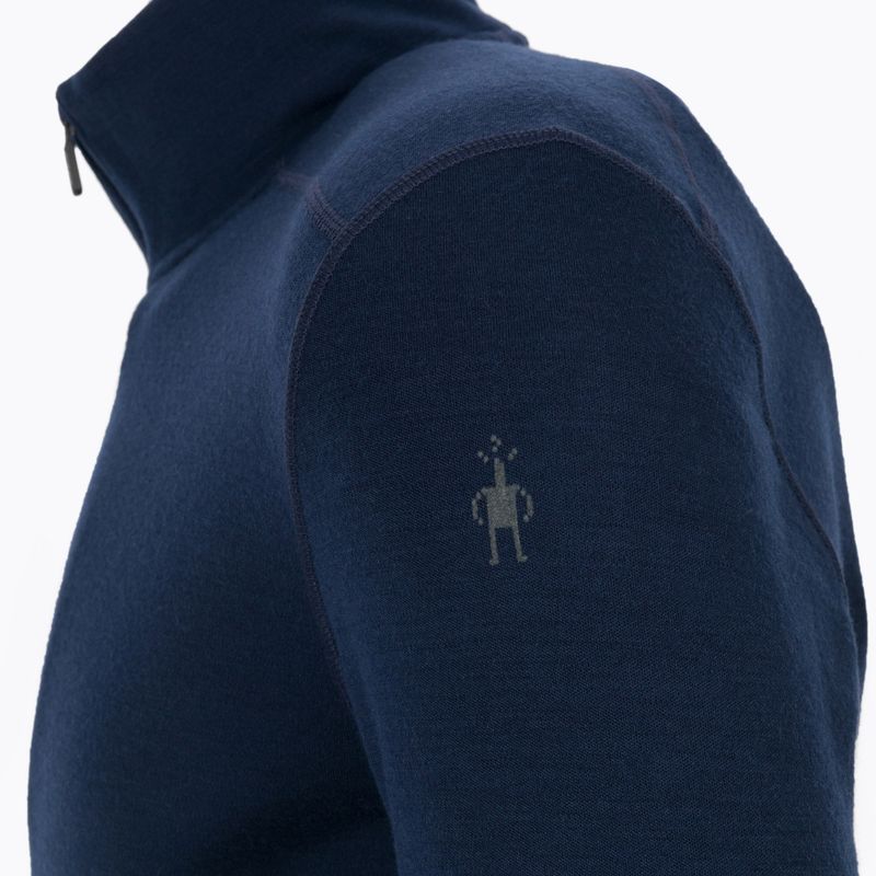 Термофутболка чоловіча  Smartwool Merino 250 Baselayer 1/4 Zip Boxed темно-синя 16356-092-S 4