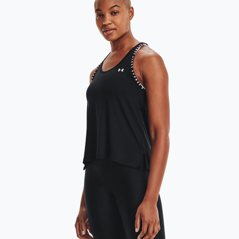 Футболка для тренувань жіноча Under Armour Knockout Tank чорна 1351596 7