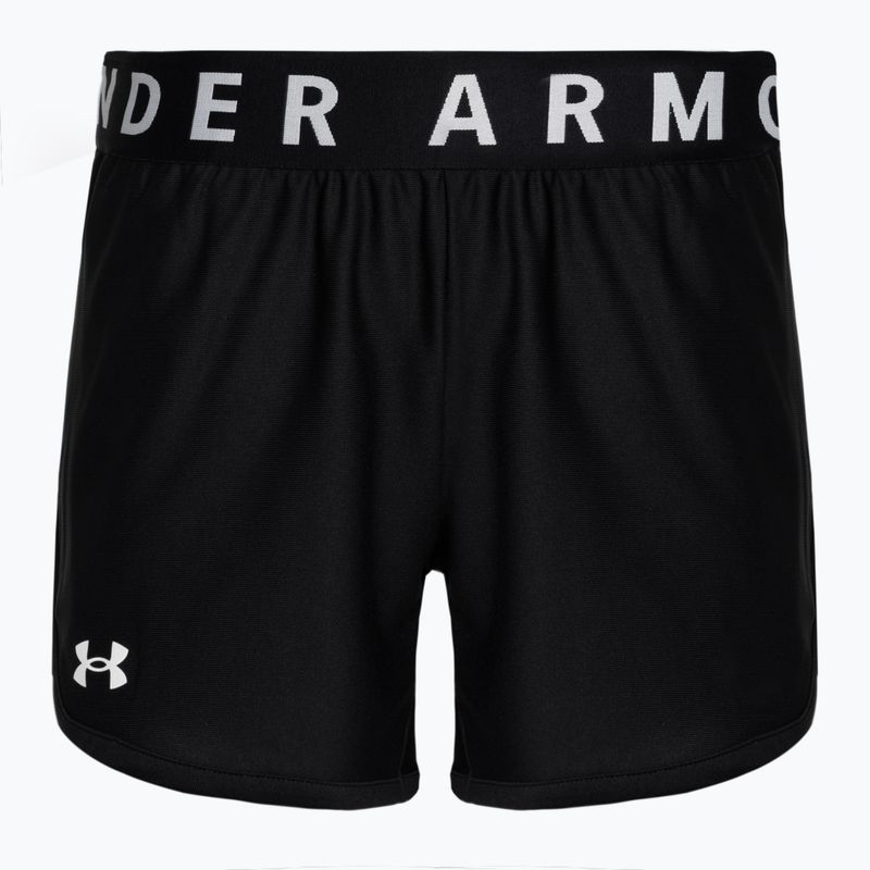 Жіночі тренувальні шорти Under Armour Play Up 5 In чорний/чорний/білий 5