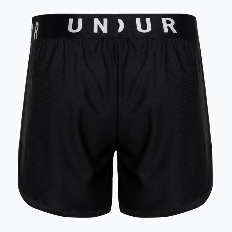 Жіночі тренувальні шорти Under Armour Play Up 5 In чорний/чорний/білий 6