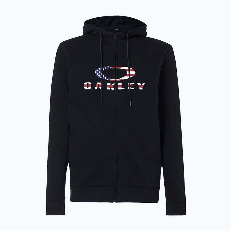 Кофта чоловіча Oakley Bark 2.0 Hoodie FZ black/american flag 7