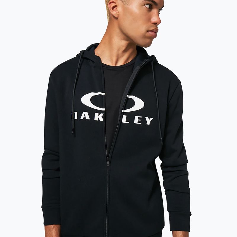 Кофта чоловіча Oakley Bark 2.0 Hoodie FZ black/white 5