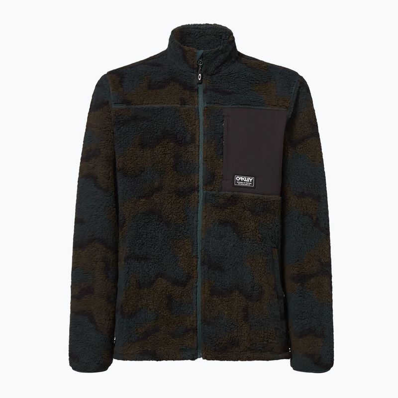 Кофта сноубордична чоловіча Oakley Mountain Fire Sherpa зелена FOA403426 10