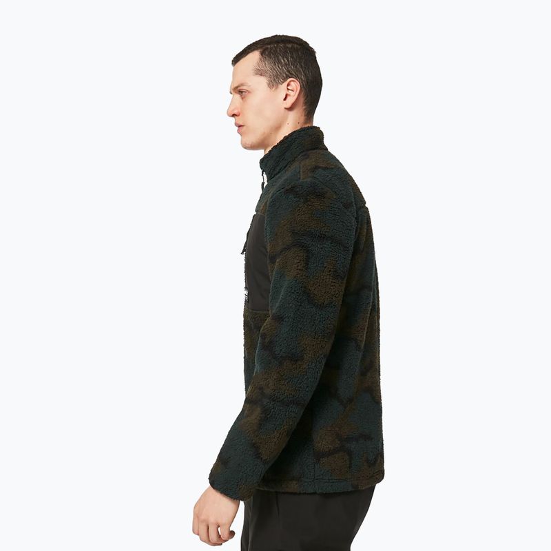 Кофта сноубордична чоловіча Oakley Mountain Fire Sherpa зелена FOA403426 2