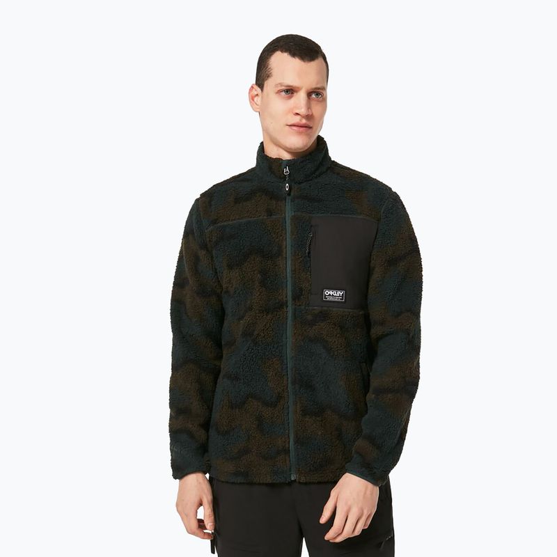 Кофта сноубордична чоловіча Oakley Mountain Fire Sherpa зелена FOA403426
