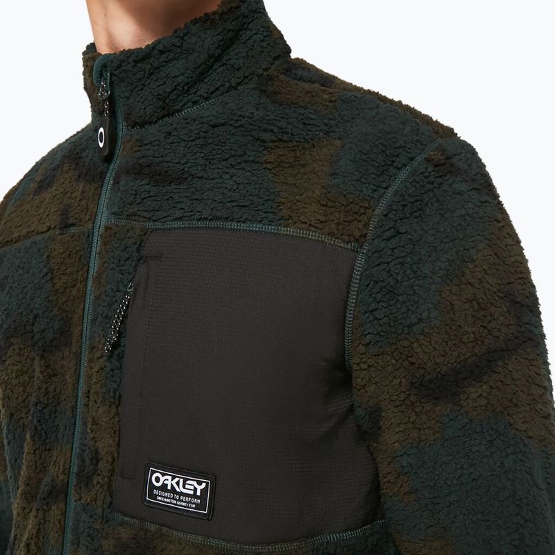 Кофта сноубордична чоловіча Oakley Mountain Fire Sherpa зелена FOA403426 6