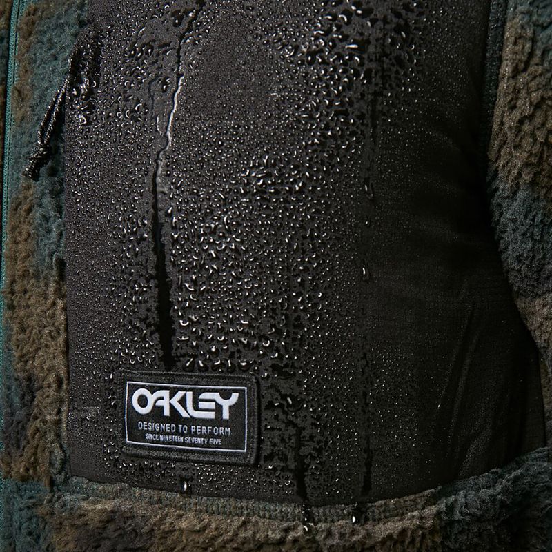 Кофта сноубордична чоловіча Oakley Mountain Fire Sherpa зелена FOA403426 7