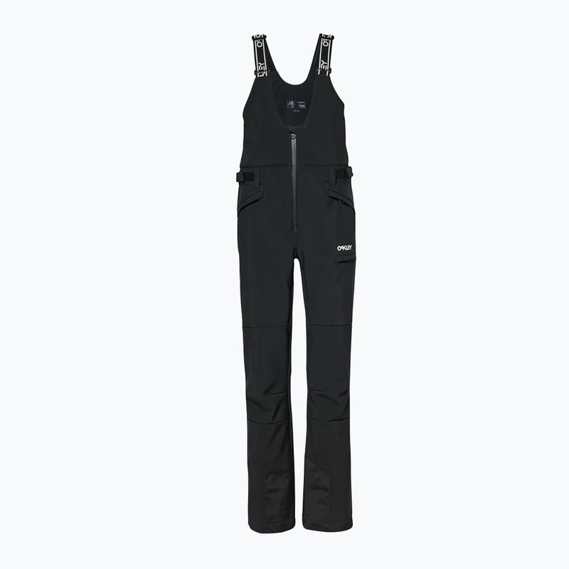 Штани сноубордичні жіночі Oakley TC Dharma Softshell Bib чорні FOA500279 6