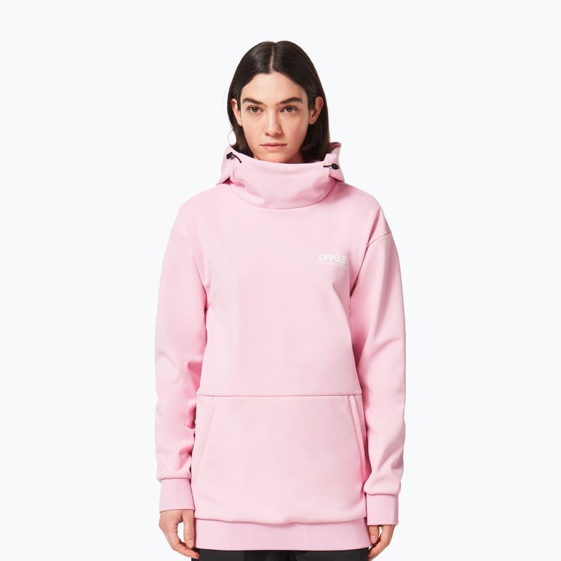 Кофта сноубордична жіноча Oakley Park RC Softshell Hoodie рожева FOA500320