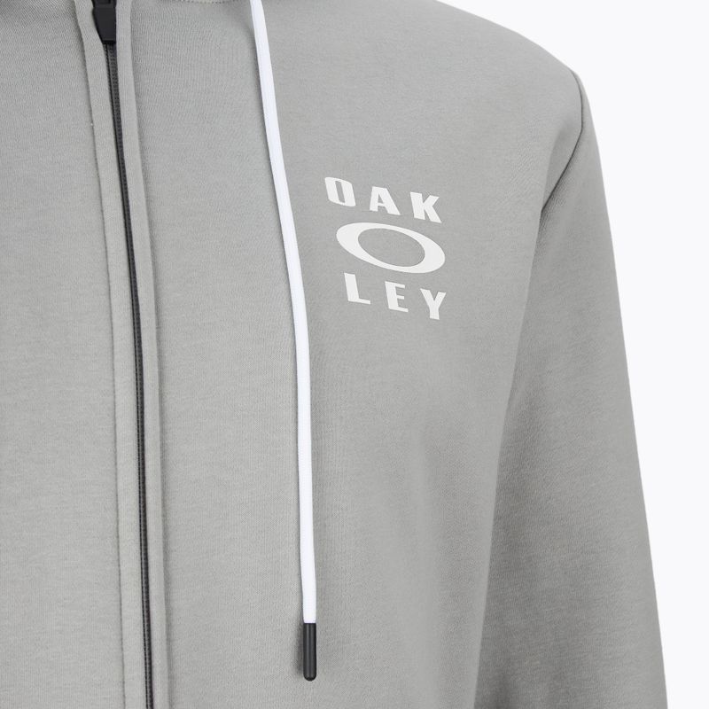 Кофта чоловіча Oakley FZ Hoodie stone gray 3