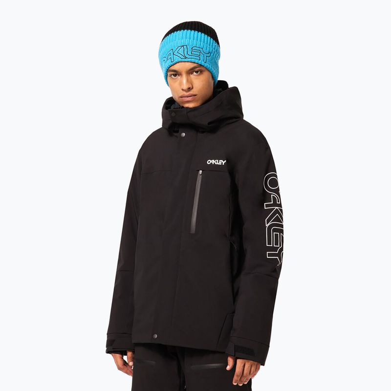 Чоловіча куртка для сноуборду Oakley TNP TBT Insulated black/white logo