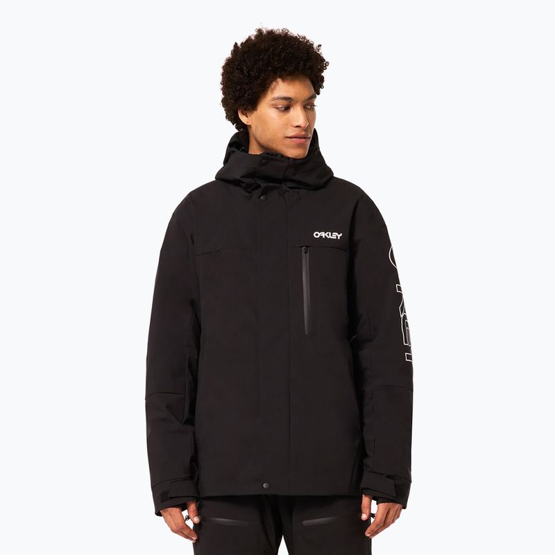 Куртка для сноуборду чоловіча Oakley TNP TBT Insulated black/white logo 4