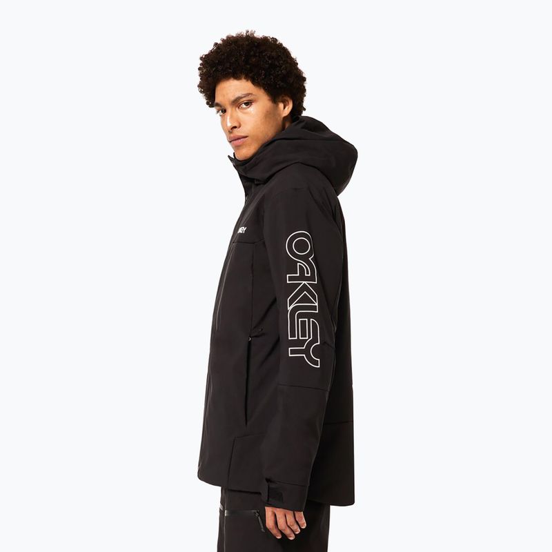 Чоловіча куртка для сноуборду Oakley TNP TBT Insulated black/white logo 5