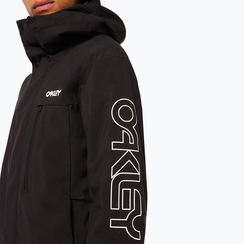 Чоловіча куртка для сноуборду Oakley TNP TBT Insulated black/white logo 7