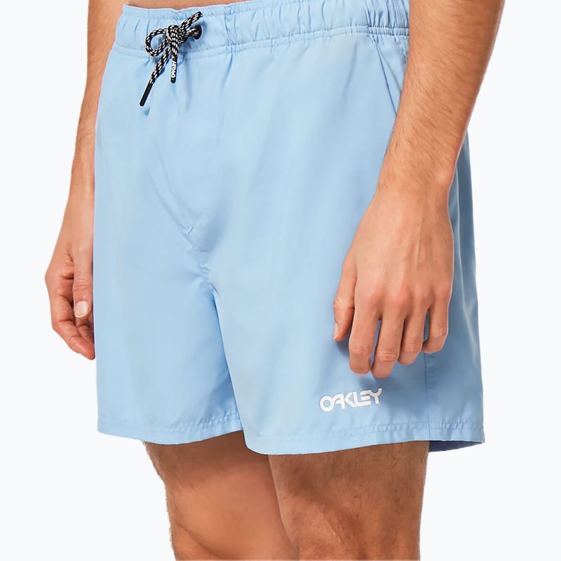 Шорти для плавання чоловічі Oakley Beach Volley 16" блакитні FOA4043106EK 6