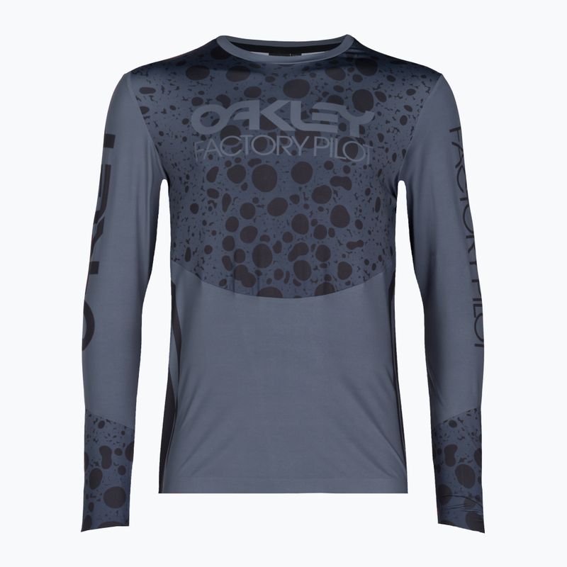 Велофутболка чоловіча Oakley Maven Rc LS сіро-чорна FOA404403 8