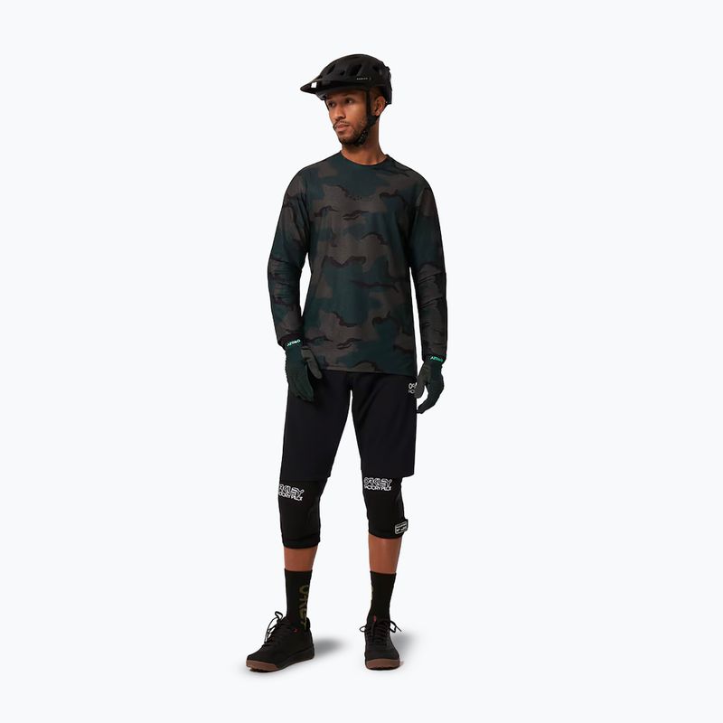 Велофутболка чоловіча Oakley Ride Free LS сіро-зелена FOA404505 2