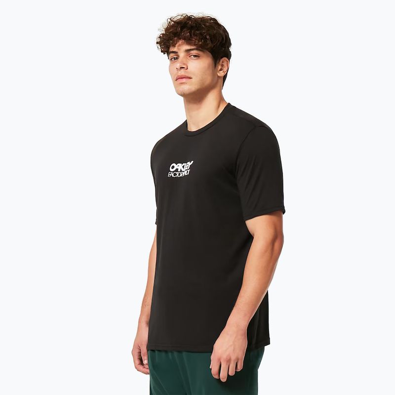 Велофутболка чоловіча Oakley Factory Pilot Ss Tee чорна FOA404507 2