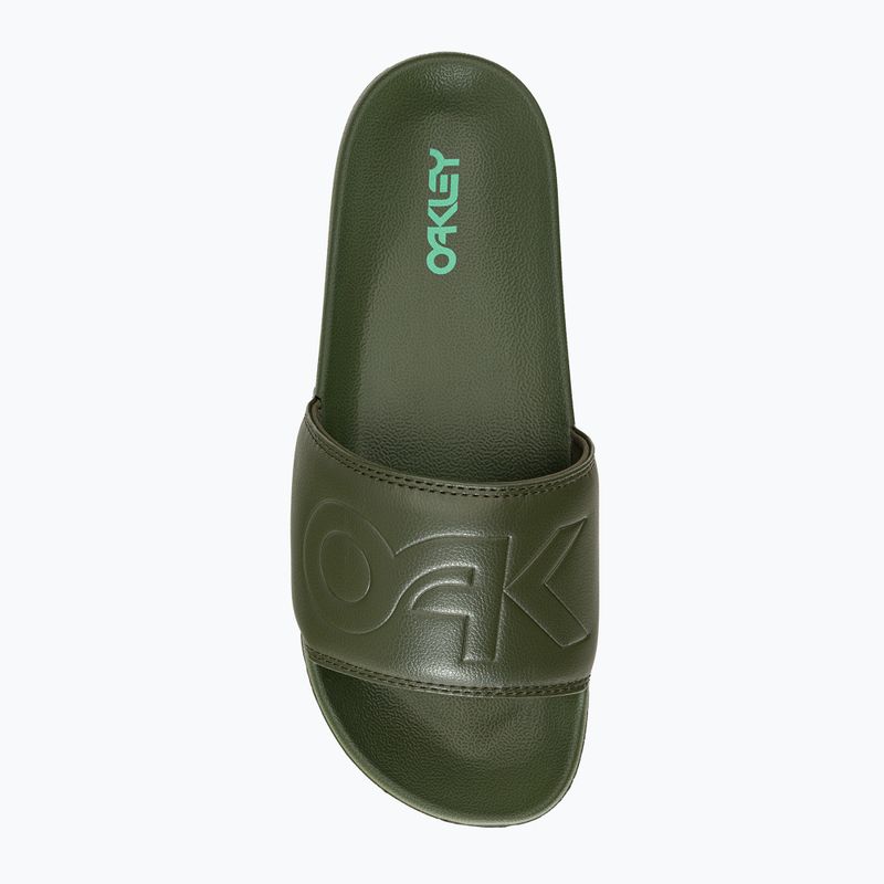 Шльопанці чоловічі Oakley B1B Slide 2.0 зелені FOF10042486L 6