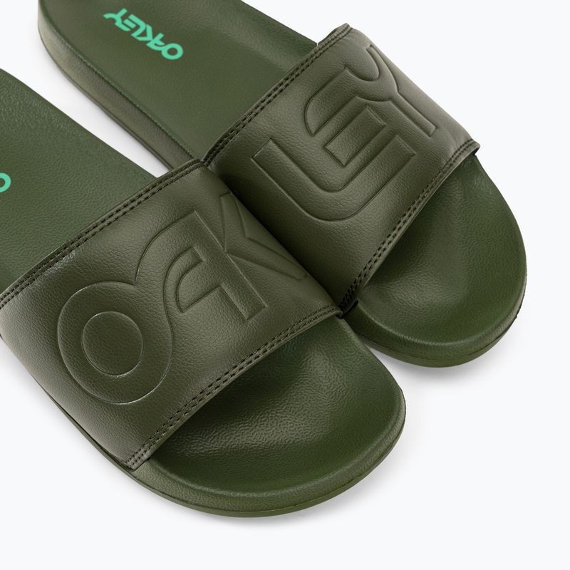 Шльопанці чоловічі Oakley B1B Slide 2.0 зелені FOF10042486L 7