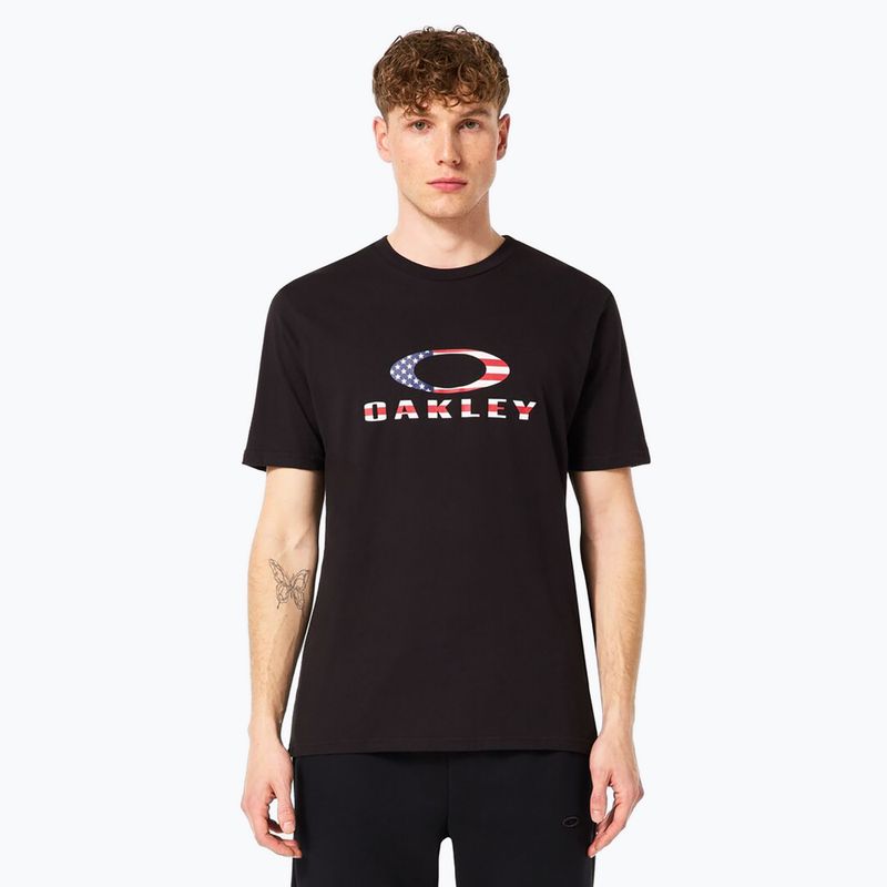 Футболка чоловіча Oakley O Bark 2.0 black/american flag