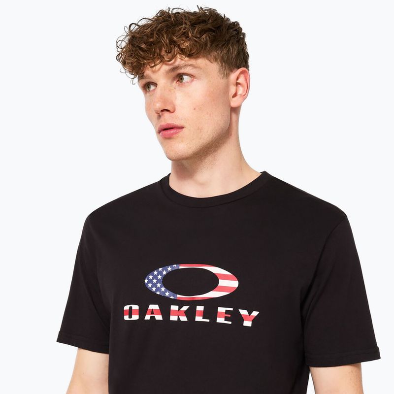 Футболка чоловіча Oakley O Bark 2.0 black/american flag 5