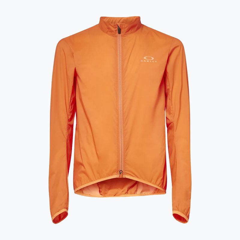 Куртка велосипедна чоловіча Oakley Endurance Pkbl Wind помаранчева FOA404387