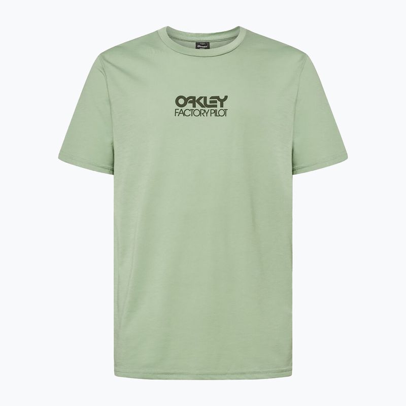 Велофутболка чоловіча Oakley Factory Pilot Ss Tee зелена FOA404507