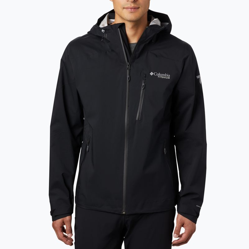 Куртка дощовик чоловіча Columbia Titan Pass 2.5L black
