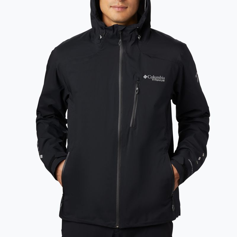Куртка дощовик чоловіча Columbia Titan Pass 2.5L black 5