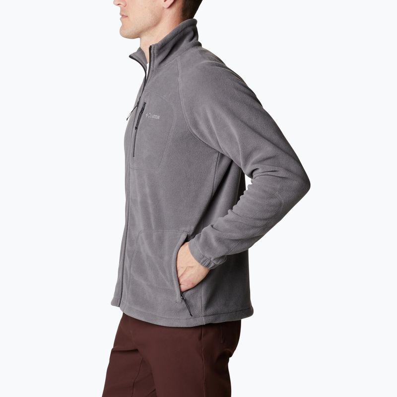 Кофта трекінгова чоловіча Columbia Fast Trek II city grey 3