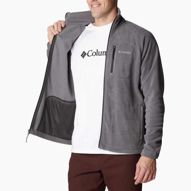 Кофта трекінгова чоловіча Columbia Fast Trek II city grey 7