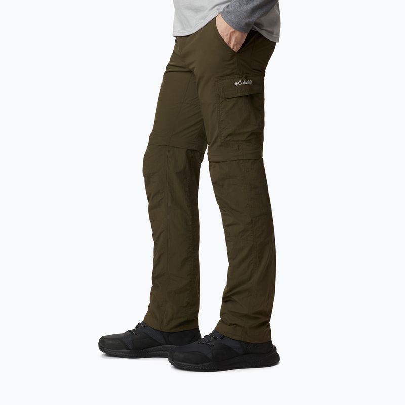 Трекінгові штани чоловічі  Columbia Silver Ridge II Converti olive green 3