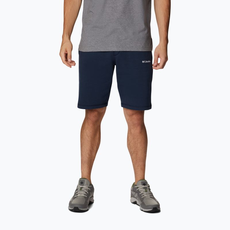 Шорти трекінгові чоловічі Columbia Logo Fleece collegiate navy