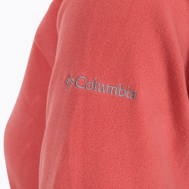Кофта трекінгова жіноча Columbia Glacial IV 1/2 Zip dark coral 10