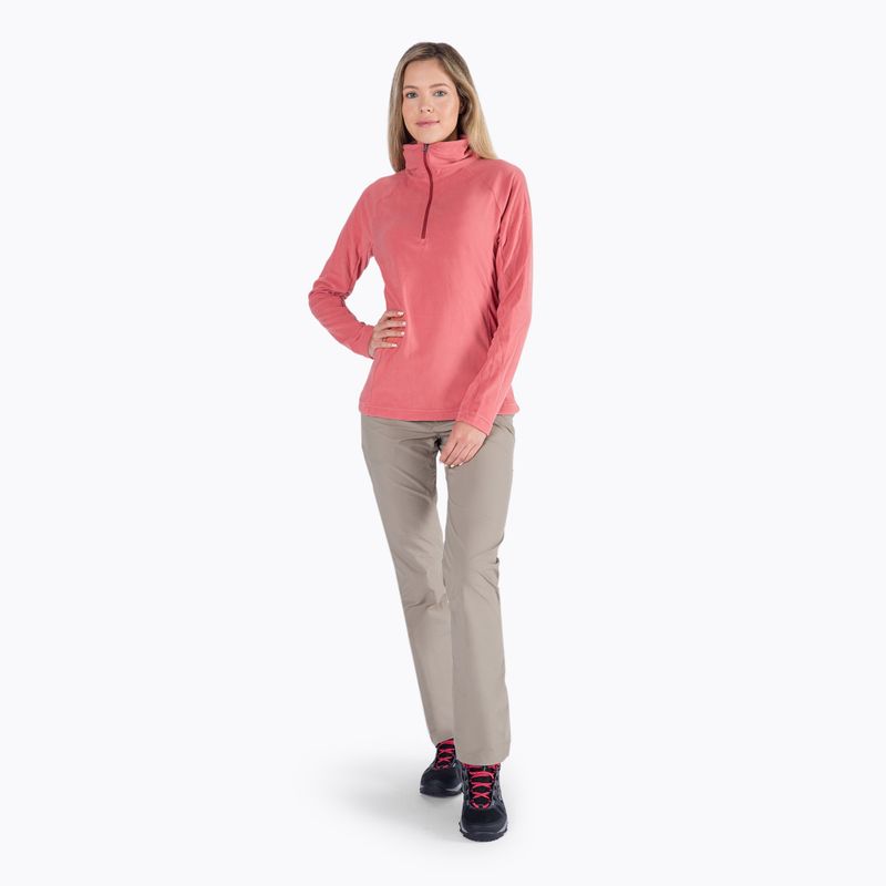 Кофта трекінгова жіноча Columbia Glacial IV 1/2 Zip dark coral 6