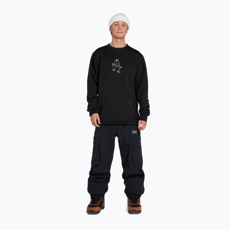 Кофта для сноуборду чоловіча Volcom Let It Storm Crew чорна G4652201-ART