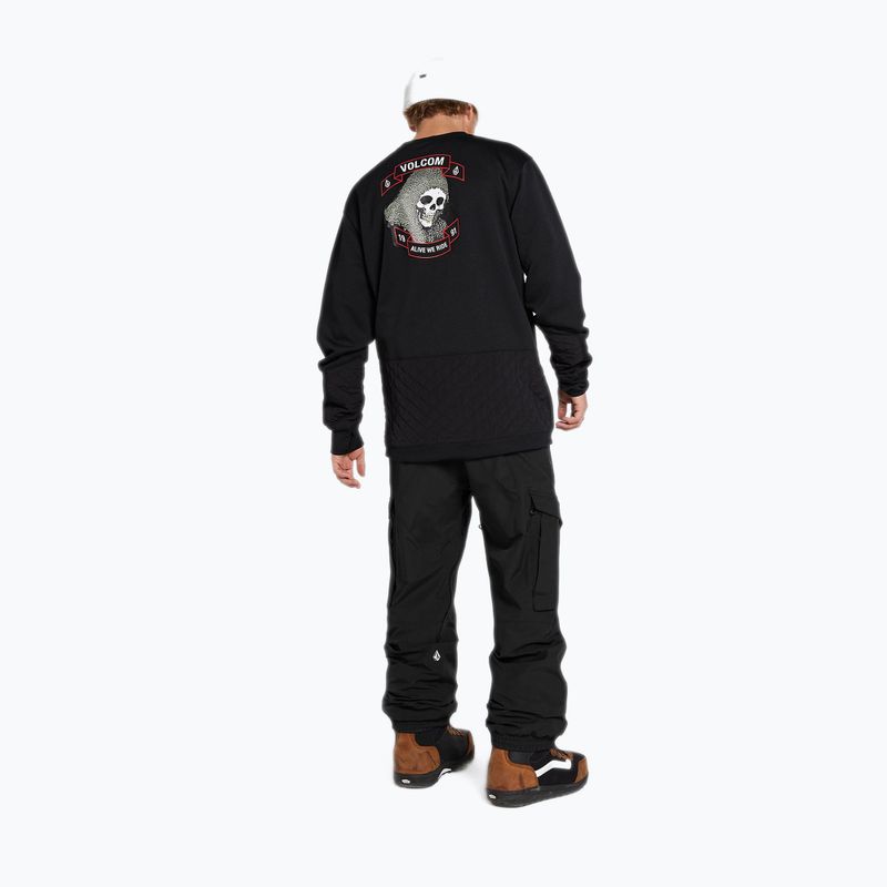 Кофта для сноуборду чоловіча Volcom Let It Storm Crew чорна G4652201-ART 2