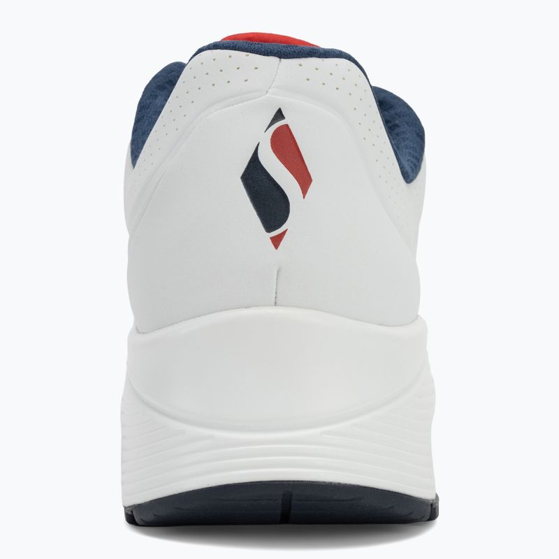 Кросівки жіночі SKECHERS Uno Stand On Air white durabuck/navy/red trim/mesh 6