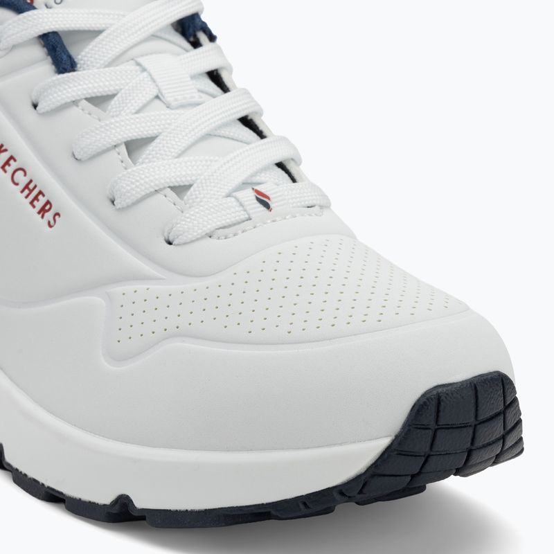Кросівки жіночі SKECHERS Uno Stand On Air white durabuck/navy/red trim/mesh 7