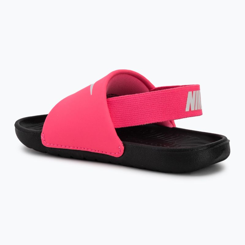 Шльопанці дитячі Nike Kawa digital pink/black/white 3